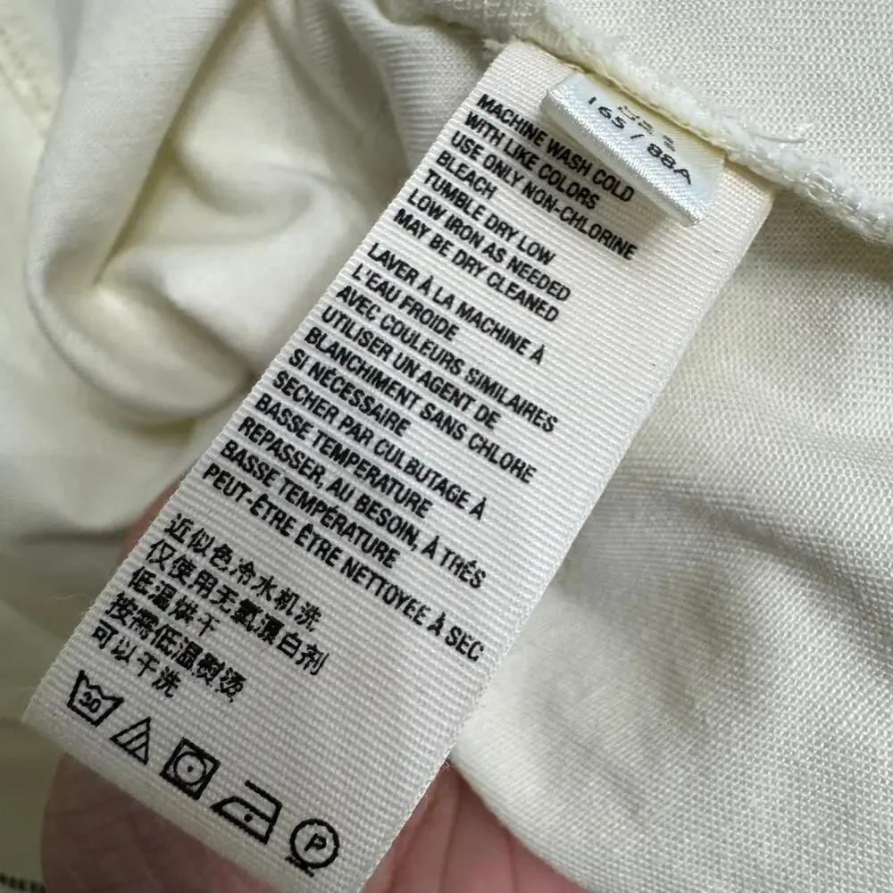 Free People Imogene Mini Dress Ecru White Cotton Ruffle Zipper Cream Sz S New